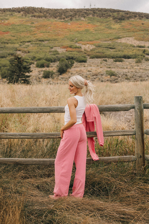 Road Trip Pant // Pink Stripe