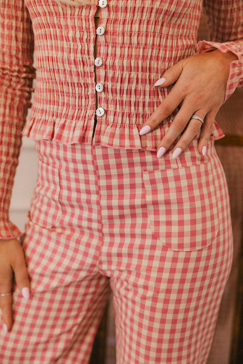 Gracie Gingham Pant