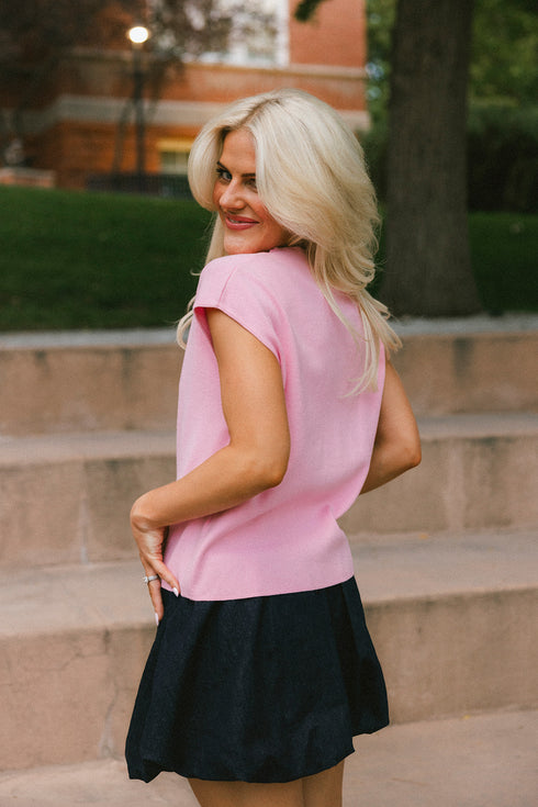 Margot Knit Top // Pink