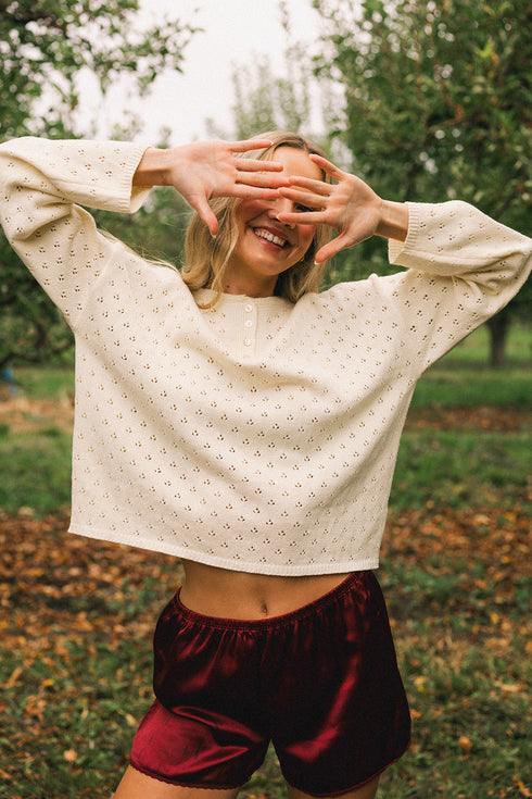 Everyday Pointelle Cutie // Cream