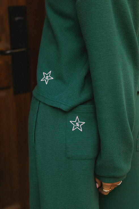 Weekend Waffle Pant // Evergreen *PREORDER 10/23*