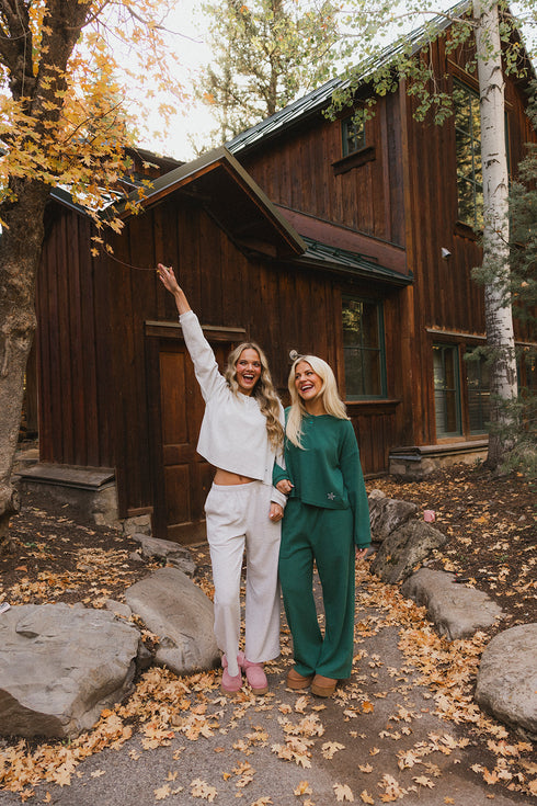 Weekend Waffle Pant // Evergreen *PREORDER 10/23*