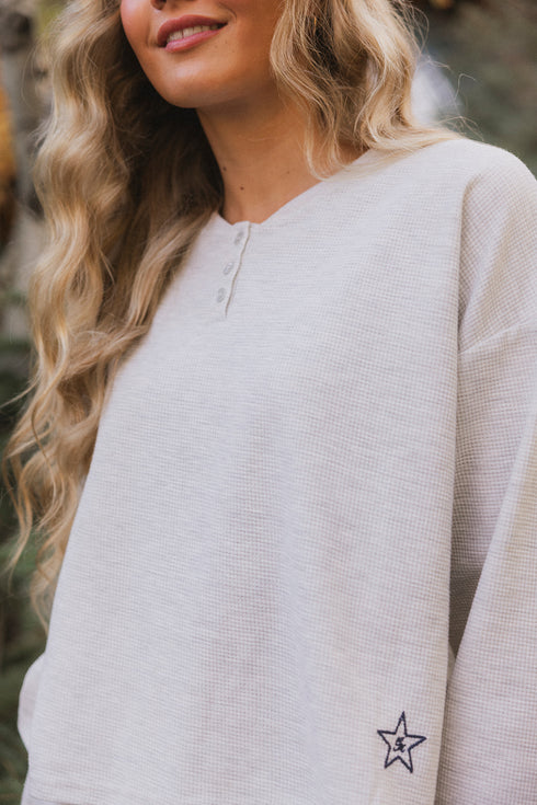 Weekend Waffle Pullover // Heather *PREORDER 10/23*
