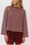 Sterling Stripe Tee // Crimson