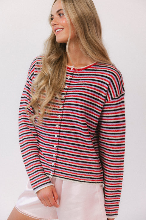 September Cardigan // Heritage Stripe *PREORDER 9/18*