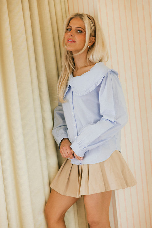 Meadow Moments Top // French Blue