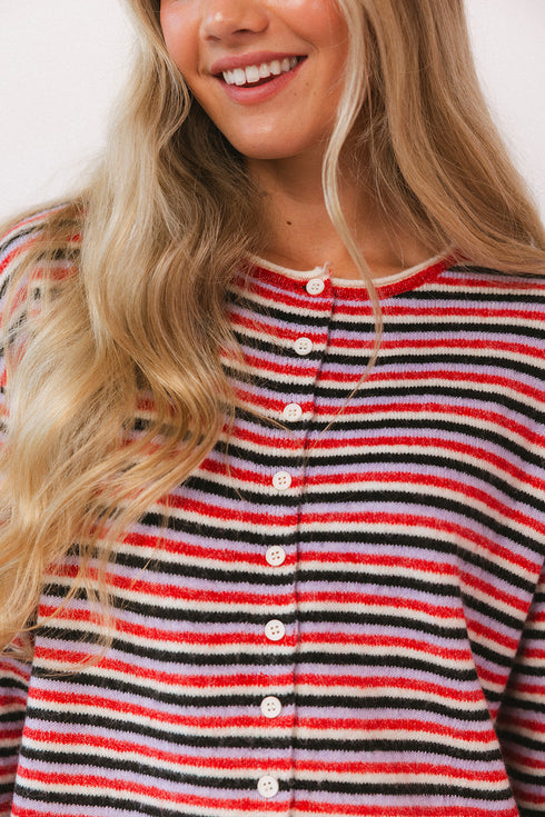 September Cardigan // Heritage Stripe *PREORDER 9/18*