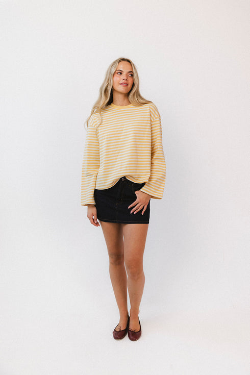 Sterling Stripe Tee // Marigold