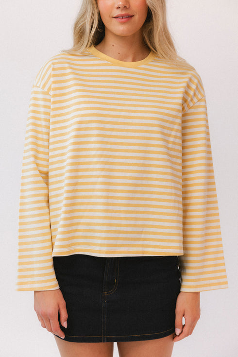 Sterling Stripe Tee // Marigold