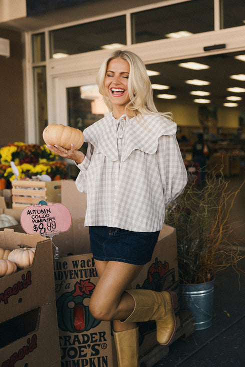 Gingham Girl Top