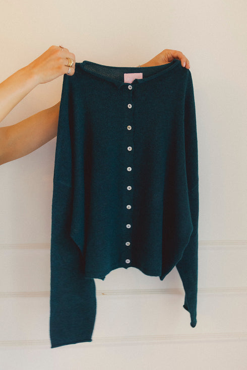 Coco Cutie Cardigan // Emerald *PREORDER 10/23*