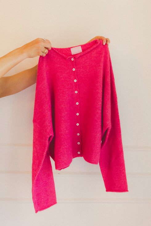 Coco Cutie Cardigan // Berry *PREORDER 10/23*