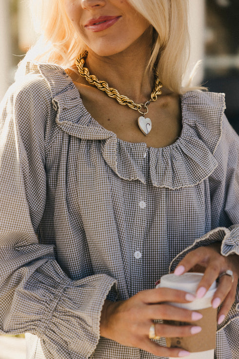 Juniper Gingham Top