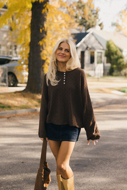 Everyday Pointelle Cutie // Chocolate