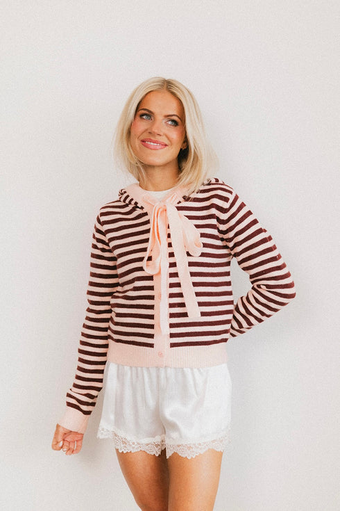 Chalet Cardigan // Ice Pink