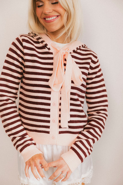 Chalet Cardigan // Ice Pink
