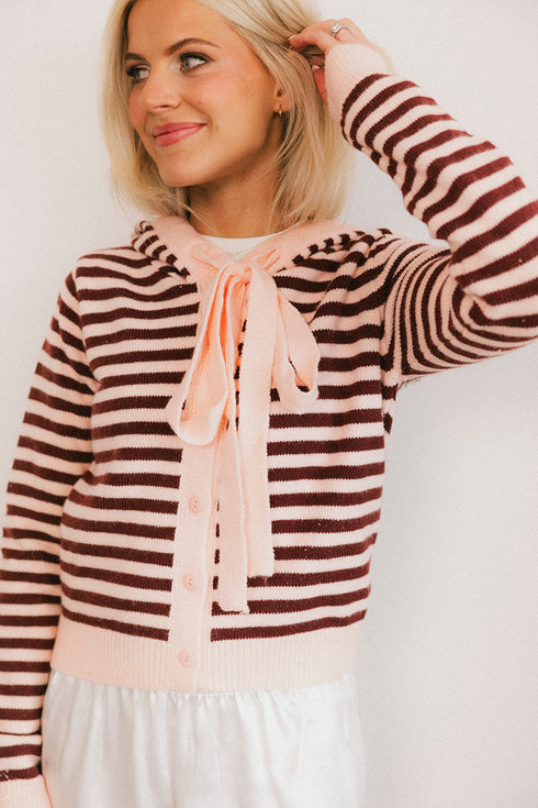 Chalet Cardigan // Ice Pink