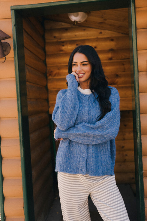 Alpine Cardigan // Blue