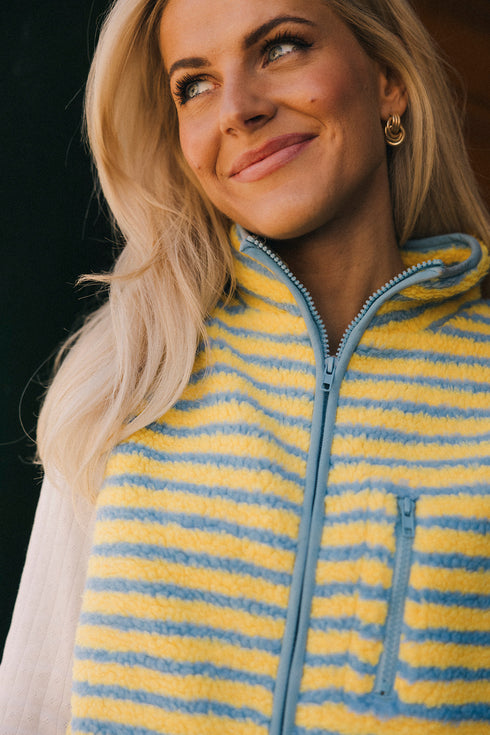 Camp Cutie Fleece Vest // Blue *RESTOCKED*