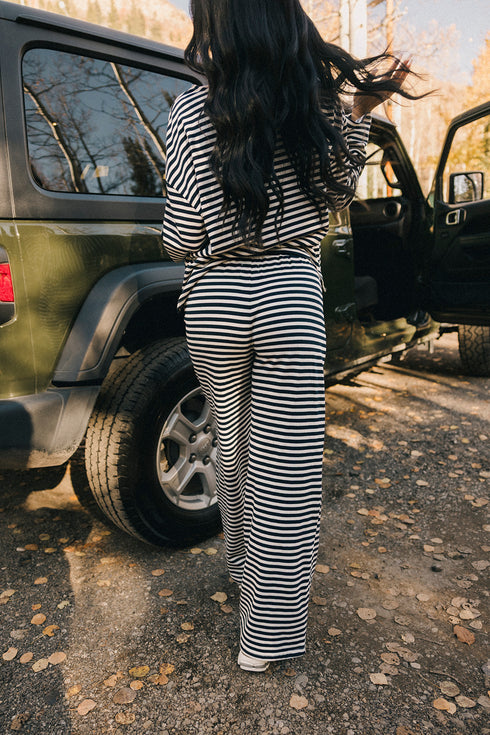 Weekender Striped Pant // Navy *RESTOCKED*