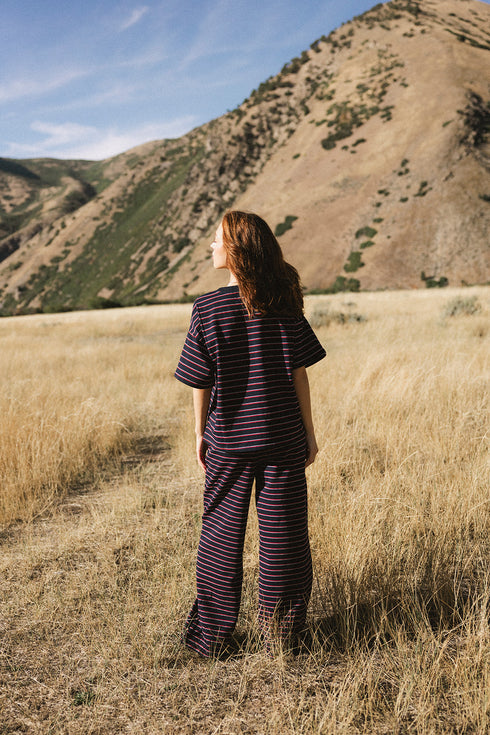 Upstate Striped Pant // Navy