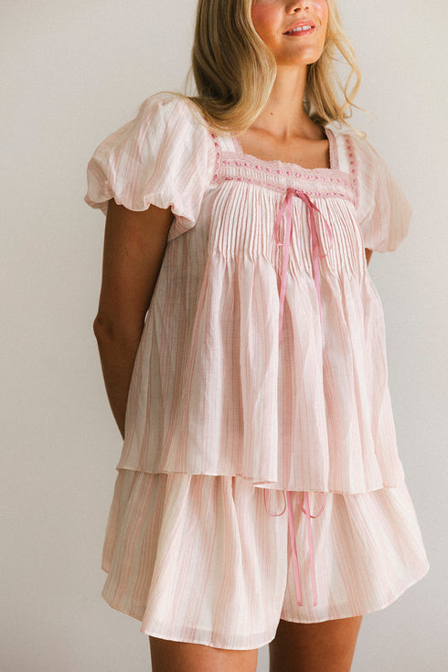 Flutter Top // Blush