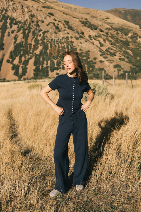 Heirloom Knit Pant // Midnight