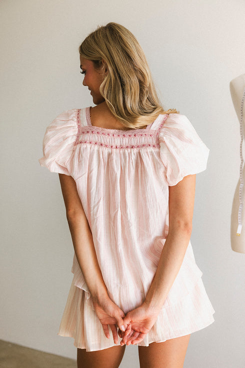 Flutter Top // Blush