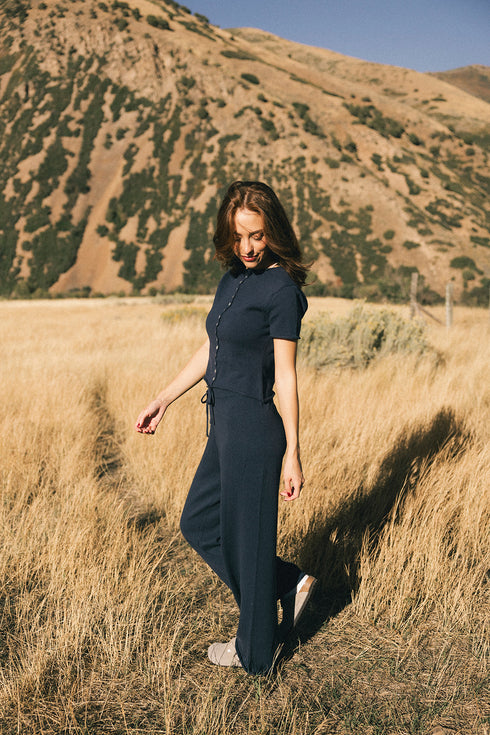 Heirloom Knit Top // Midnight
