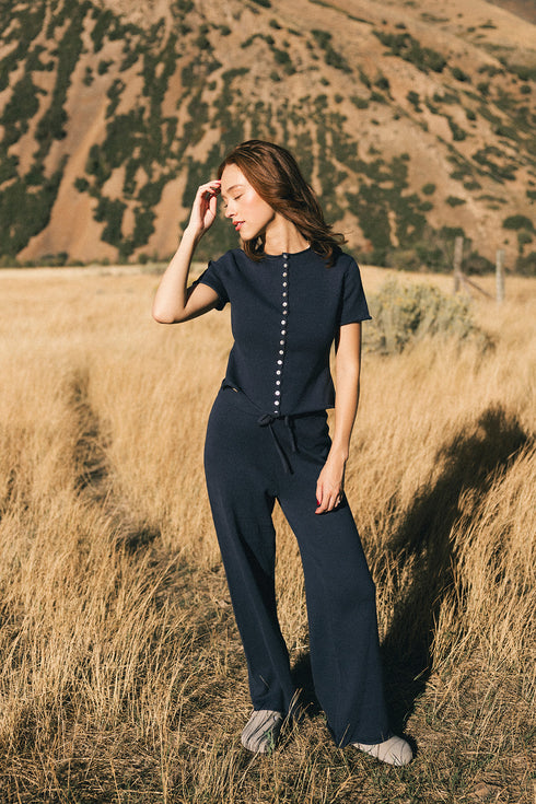 Heirloom Knit Top // Midnight