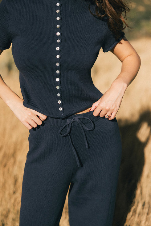 Heirloom Knit Top // Midnight