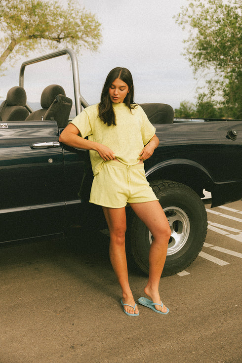 On Repeat Knit Set // Lime