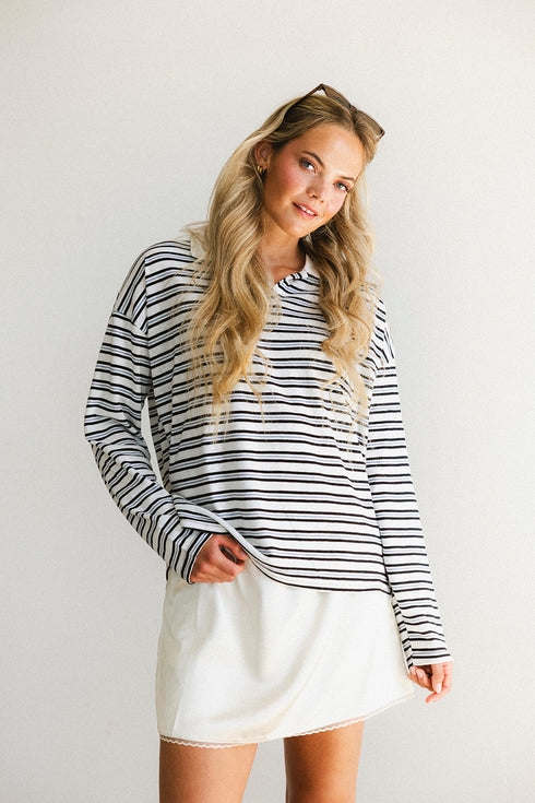 Goldie Satin Skirt // Cream