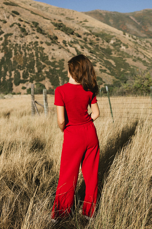 Heirloom Knit Top // Apple