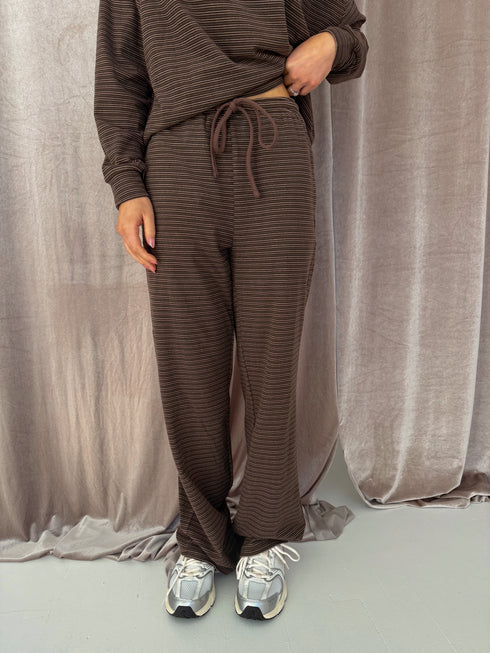 Sunny Stripe Pant // Espresso *PREORDER*