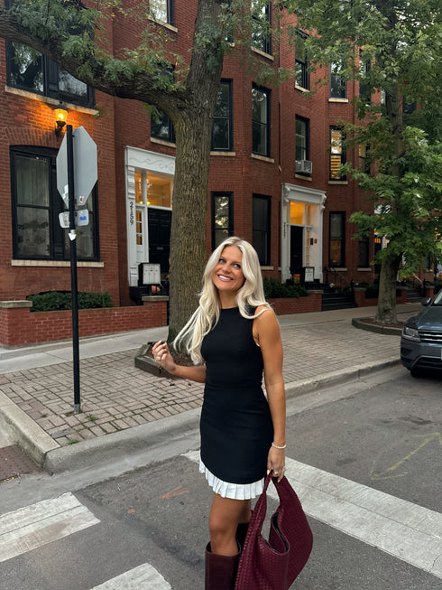 Tennis Club Dress// Black