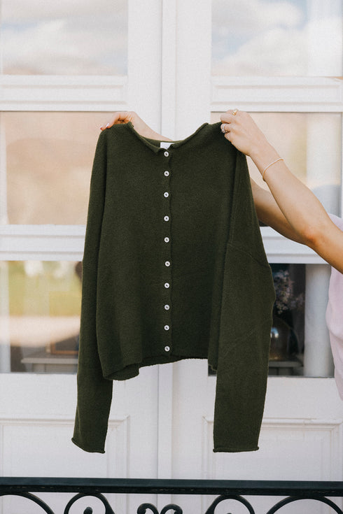 Coco Cutie Cardigan // Olive *COCO EXCLUSIVE*