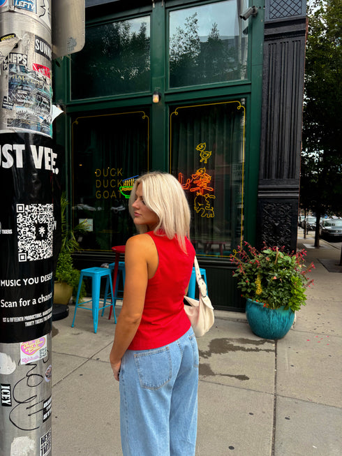 Sofia Summer Top // Red