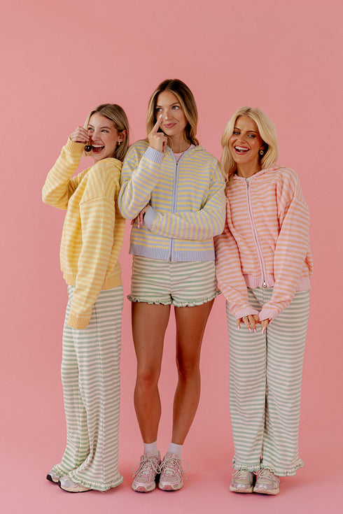 Sunday Girl Striped Pant // Mint