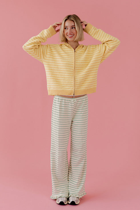 Sunday Girl Striped Pant // Mint