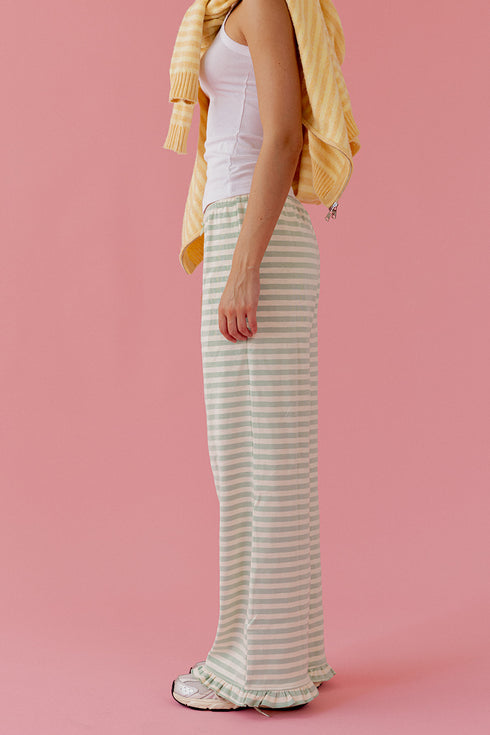 Sunday Girl Striped Pant // Mint