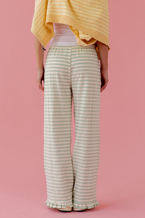 Sunday Girl Striped Pant // Mint