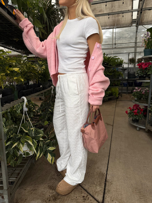 Marigold Pant // Eyelet White