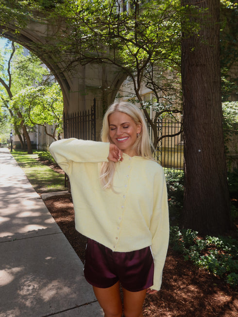 Coco Cutie Cardigan // Butter Yellow *RESTOCKED*