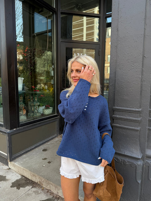 Everyday Pointelle Cutie // Denim