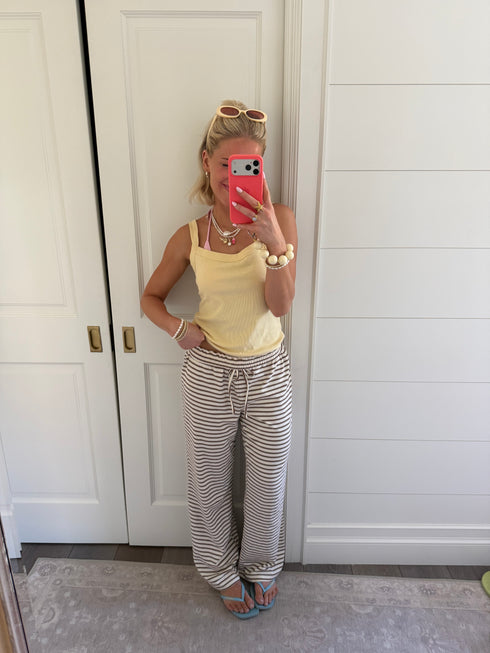 Sandy Stripes Pant // Mocha