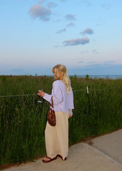 Coco Cutie Cardigan // Lilac