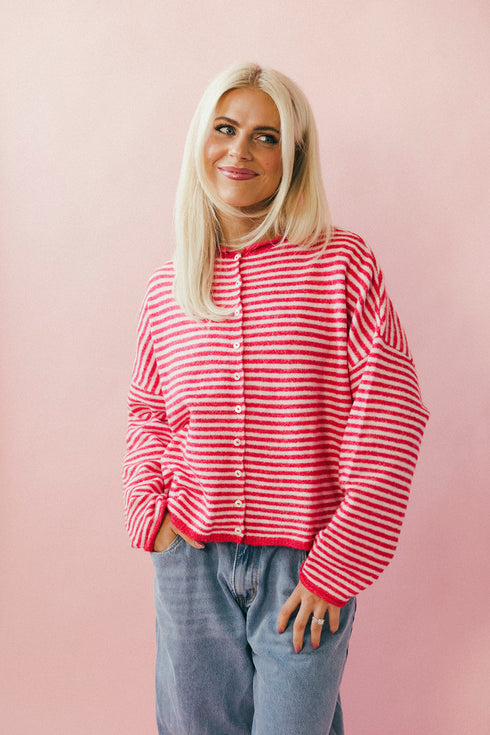 Coco Cutie Cardigan // Cherry Pink