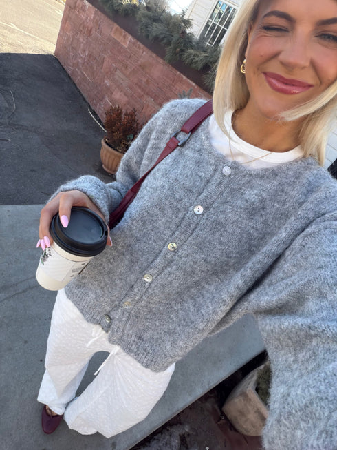 Bloom Cardigan // Grey