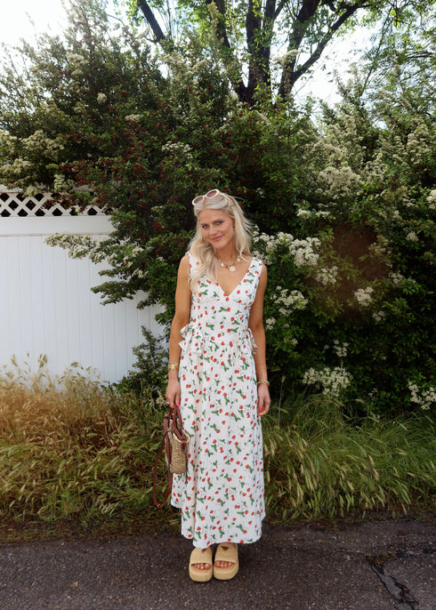 Berry Blooms Dress // Cream